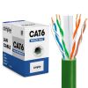 1000ft Cat 6 Riser Ethernet Cable Green | Unshielded | CMR, 23AWG, UTP