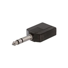6.35mm Stereo Plug to 2x6.35mm Mono Jack Adapter
