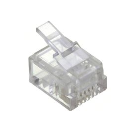 RJ11 Modular Pugs 6P4C Solid - 50 Pack