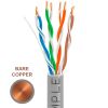 Cat5e 1000ft Riser Ethernet Cable Gray | Solid Bare Copper | CMR, 24AWG