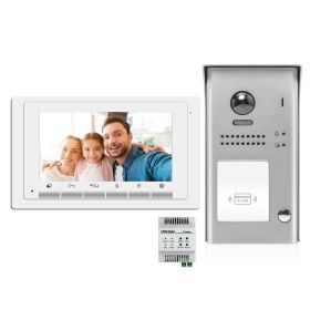 Video Intercom Entry System DK1711S - 1 Apartment Audio/Video Kit with 1 Inside Monitors and IPG Module