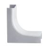 Wire Trak Inside Corner for Raceway PVC White, 3/4" W x 1/2" H