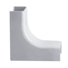 Wire Trak Inside Corner for Raceway PVC White, 1 1/2" W x 3/4" H