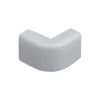Wire Trak Outside Corner for Raceway PVC White, 1" W x 1/2" H
