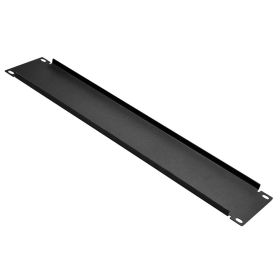 Cmple – Blank 2U Rack Mount Blank Spacer for 19-Inch Wide Server Network Racks or Cabinets, Steel – Black