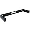 Wavenet – 1U Wall Mount Hinged Bracket or Swing Out Patch Panel Bracket 6" Depth for 19-Inch Server Network Data A/V Equipment, Steel – Black