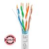 1000ft Cat5e Plenum Ethernet Cable White | Shielded | Bare Copper | CMP, ETL