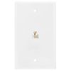 Wall Plate Jacks 6P6C Single White