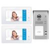 Intercom System for Home | 2 Apartment 170° Video DoorBell WiFi | 2 Monitors 7", Door Release - DX4722M/ID