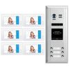Intercom System for Building | 6 Apartment WiFi Video Doorbell | 6 Monitors 7" | Buzzer System, Door Release - DX4761M/ID