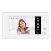 7″ Color Touch Screen Monitor – DT-47MG for 2-Wire Video Intercom Systems with Three Buttons, Picture/Video Memory - SD Card Slot, In White Housing
