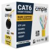 Cat 6 Riser Ethernet Cable Yellow | UL, CMR, 23AWG | Bare Copper 1000ft