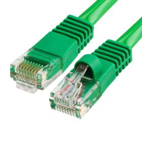 Cat5e Ethernet Cable 50ft Green | UTP, 350 MHz, 1Gbps, RJ45 LAN | Network Patch Cable