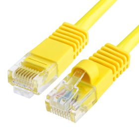 Cat5e Ethernet Cable 7ft Yellow | UTP, 350 MHz, 1Gbps, RJ45 LAN | Network Patch Cable