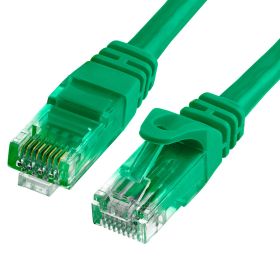 Cat6 Ethernet Cable 50ft Green | 10Gbps, RJ45 LAN, 550 MHz, UTP | Network Patch Cable