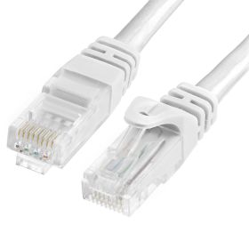 Cat6 Ethernet Cable 25ft White | 10Gbps, RJ45 LAN, 550 MHz, UTP | Network Patch Cable