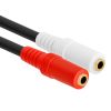 3.5mm Mini Plug Stereo Headphone Splitter Adapter - 6 inch