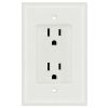 1 Gang Recessed Dual Power Outlet - UL Listed
