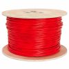 Fire Alarm 18/2 Bare Copper 18AWG 2 Conductor Unshielded Cable - 1000 Feet Red