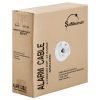 22/4 Gauge AWG Alarm Security Wire Cable Stranded Conductor Shielded Bulk - 500 Feet White