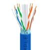 1000ft Cat 6 Riser Ethernet Cable Blue | Shielded | CMR, FTP, 23AWG