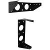 Wavenet – 4U Horizontal & Vertical Wall Mount Bracket - Depthless Wall Rack for 19in Networking Equipment, Weight Capacity 150lbs, Steel – Black