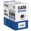 1000ft Cat 6 Riser Ethernet Cable White | Unshielded | CMR, 23AWG, UTP