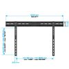 Extremely Slim Velcro-Fixed Wall Mount for 32"-63" LCD/LED TV's