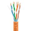 Orange Cat5e Shielded Ethernet Cable 1000ft | Bare Copper | Riser CMR