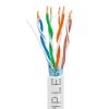1000ft Cat5e Plenum Ethernet Cable White | Shielded | Bare Copper | CMP, ETL