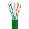 1000ft Cat 6 Riser Ethernet Cable Green | Shielded | CMR, FTP, 23AWG