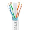 1000ft Cat 6 Riser Ethernet Cable White | Shielded | CMR, FTP, 23AWG