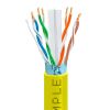 1000ft Cat 6 Riser Ethernet Cable Yellow | Shielded | CMR, FTP, 23AWG