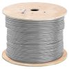 1000ft Cat6 Shielded Plenum Ethernet Cable Gray | Bare Copper | CMP, FTP, ETL