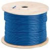 1000ft Cat 6A Riser Ethernet Cable Blue | 10G, CMR, 23AWG | Bare Copper