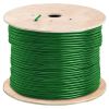 1000ft Cat 6A Riser Ethernet Cable Green | 10G, CMR, 23AWG | Bare Copper