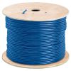 Blue Cat5e Shielded Ethernet Cable 1000ft | Bare Copper | Riser CMR