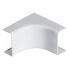 Wire Trak Inside Corner for Raceway PVC White, 1 1/2" W x 3/4" H