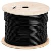 1000ft Cat 6 Riser Ethernet Cable Black | Shielded | CMR, FTP, 23AWG