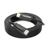 Active Fiber Optic HDMI Cable with 4K@60Hz, HDR and Ethernet Support, Gold Plated Connectors - 100 FT Black