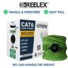 Cat 6 Riser Ethernet Cable Green | UL, CMR, 23AWG | Bare Copper 1000ft