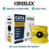 Cat 6 Riser Ethernet Cable Yellow | UL, CMR, 23AWG | Bare Copper 1000ft