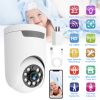 1080P WiFi IP Camera Pan Tilt Security Surveillance Camcorder App Cloud Available with Human Detection Motion Tracking Night Vision Flood Light Two-Wa