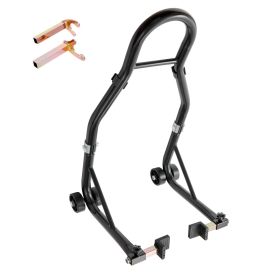 VEVOR Motorcycle Rear Wheel Stand, with U + L Fork Swingarm Spool, 850 lbs Capacity Heavy Duty Rear Wheel Stand Motorcycle Lift Jack Stand