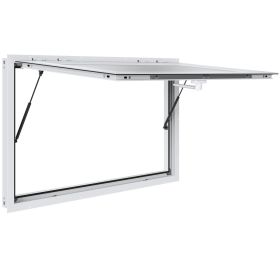 VEVOR Concession Window 53"x33", Aluminum Alloy Food Truck Service Window with Awning Door & Drag Hook