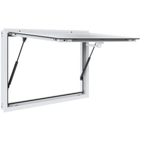 VEVOR Concession Window 48"x36", Aluminum Alloy Food Truck Service Window with Awning Door & Drag Hook