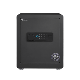 Safe Box, Home Safe with Fireproof Waterproof Bag, Anti-Theft Digital Security Safe Box with Smart Alert System, Removable Shelf, Mute Function