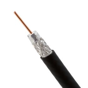 RG6 Standard Dual Shield Cable (Option: 500 Feet Black)