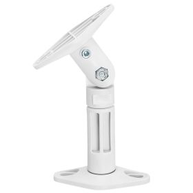 Cmple – Universal Speaker Wall Mounts for Satellite Speakers (Option: Adjustable Tilt and Swivel Ceiling Wall Speaker Brackets  1 Pair (White))