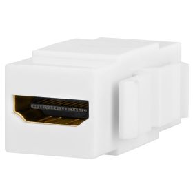Keystone Jack (Option: HDMI Female to Female Coupler  White)